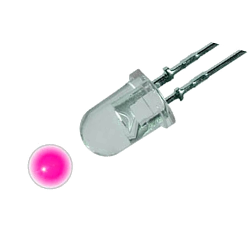 Dioda LED 5mm Pink 1560 mcd