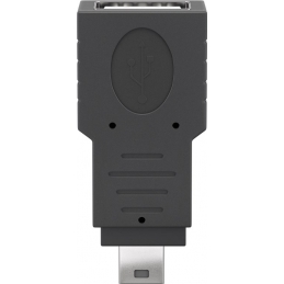 Adapter USB A ženski- mini 5p