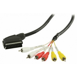 Kabel SCART - CINCH 6 A/V