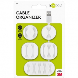 Set za organiziranje kabela, bijele boje