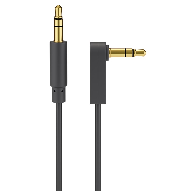 AUX audio konektor kabel, 3,5 mm stereo, 3-pinski, kutni