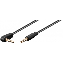 AUX audio konektor kabel, 3,5 mm stereo, 3-pinski, kutni